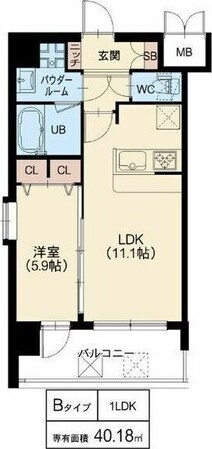 スプランディッド梅田北の物件間取画像